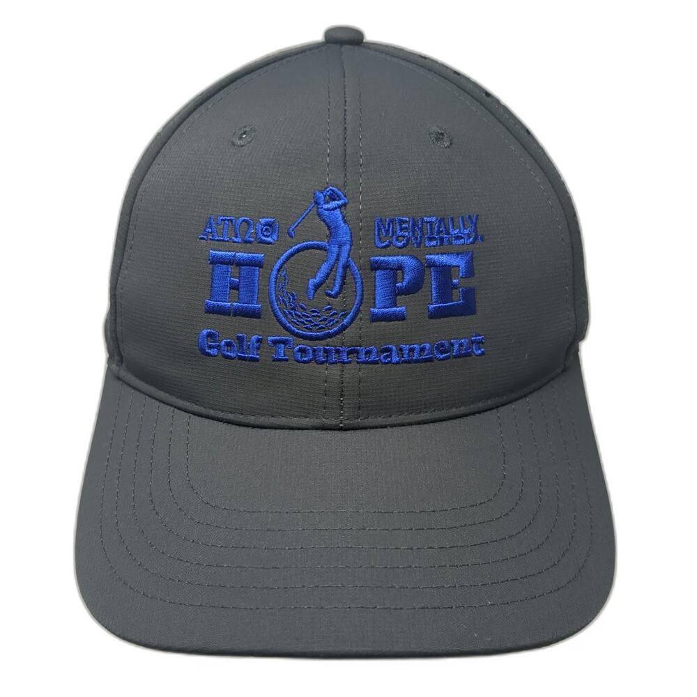 Big Accessories Baseball Cap Gray One Size Hope Mentally Golf Tournament Hat